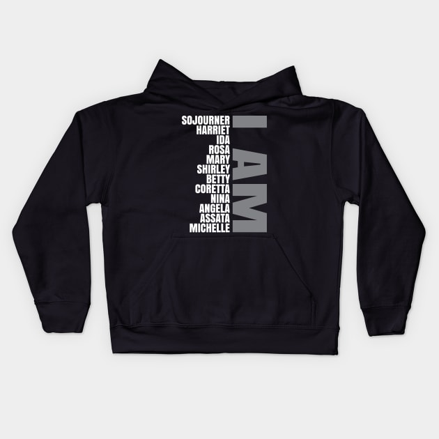 I Am A Strong Black Woman Kids Hoodie by UrbanLifeApparel